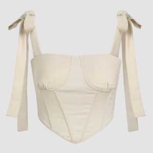 Bow Strap Corset Top